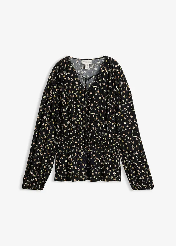 Blus i viskoskr&auml;pp, bonprix