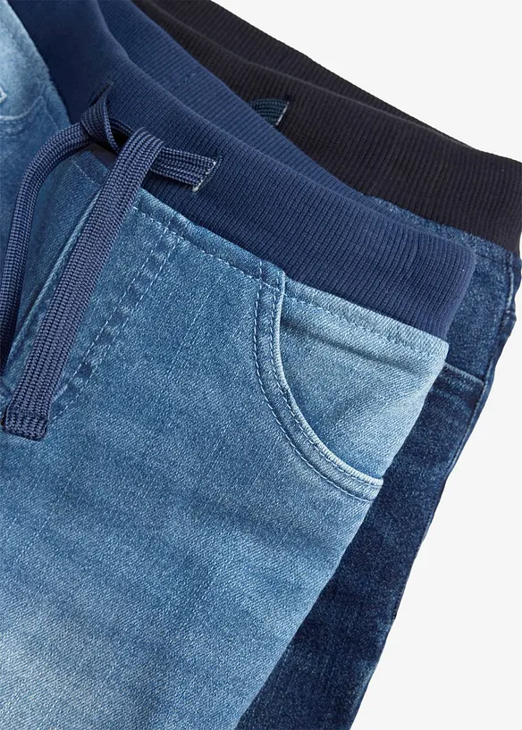 Dra p&aring;-jeans, Regular, Straight (2-pack), bonprix