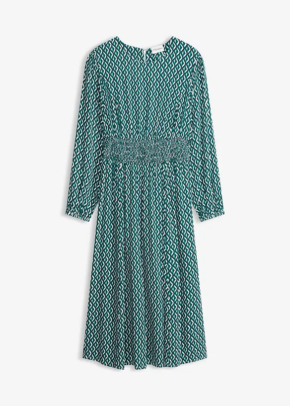 Mellanl&aring;ng kl&auml;nning i f&ouml;ljsam viskos, bonprix