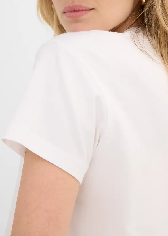 Ledig T-shirt med bomull, bonprix