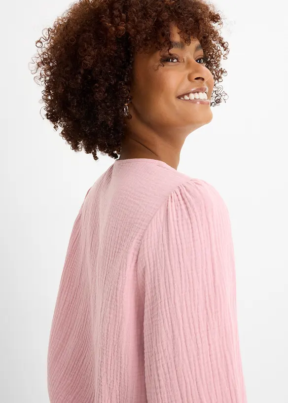 Oversizeblus i mjuk muslin, bonprix