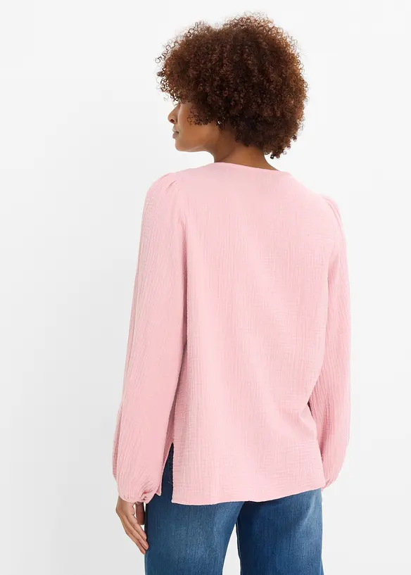 Oversizeblus i mjuk muslin, bonprix