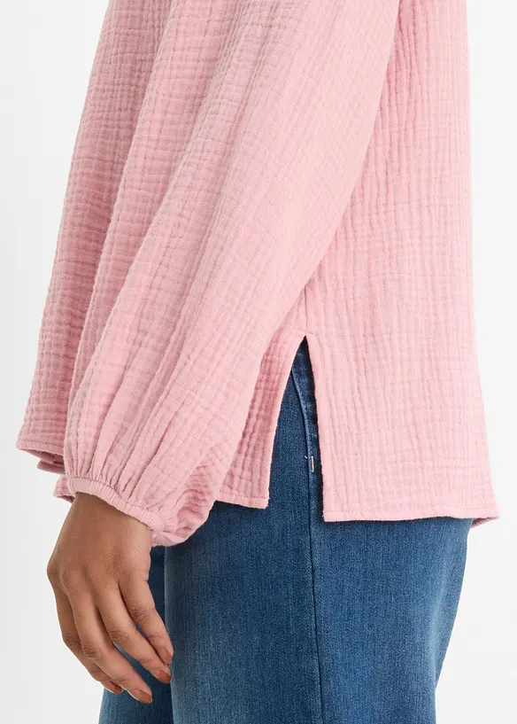 Oversizeblus i mjuk muslin, bonprix