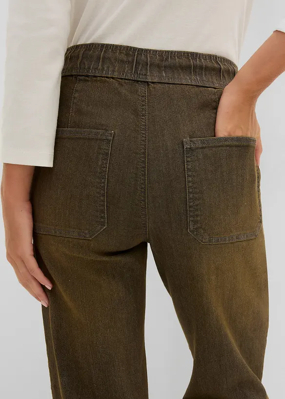 Straight Jeans High Waist, cropped, bonprix