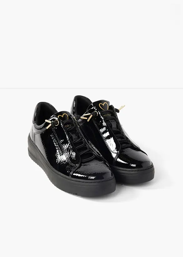 Marco Tozzi-sneakers i lackmaterial, Marco Tozzi