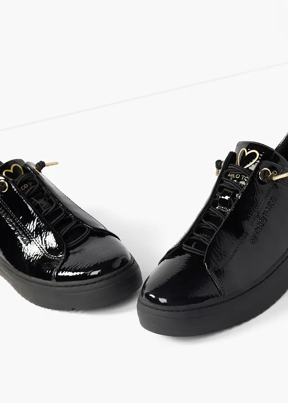 Marco Tozzi-sneakers i lackmaterial, Marco Tozzi
