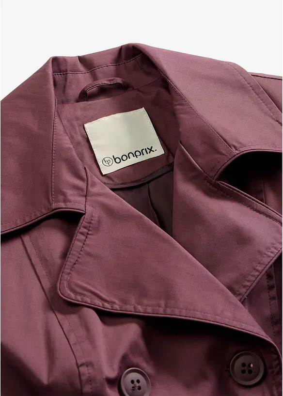 Trenchcoat med bomull, bonprix
