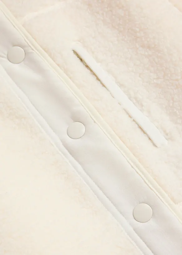 Mammajacka med babyficka, i teddyfleece, bonprix