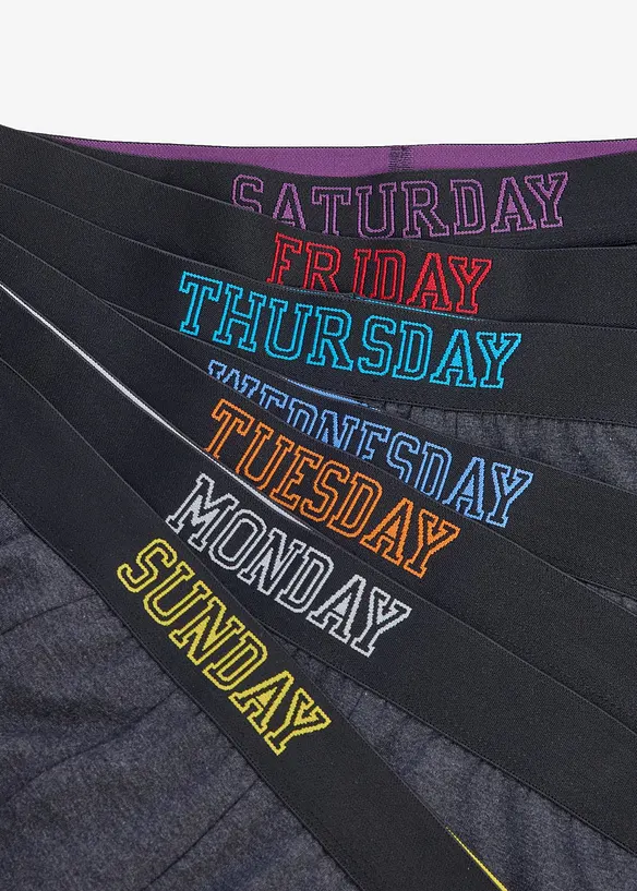 L&aring;nga boxershorts med bomull (7-pack), bonprix