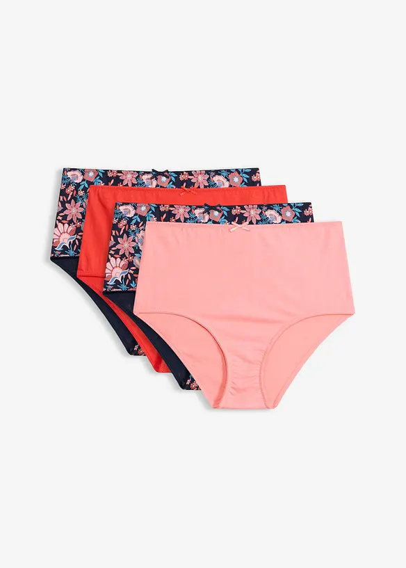 Midjetrosa med bomull (4-pack), bonprix