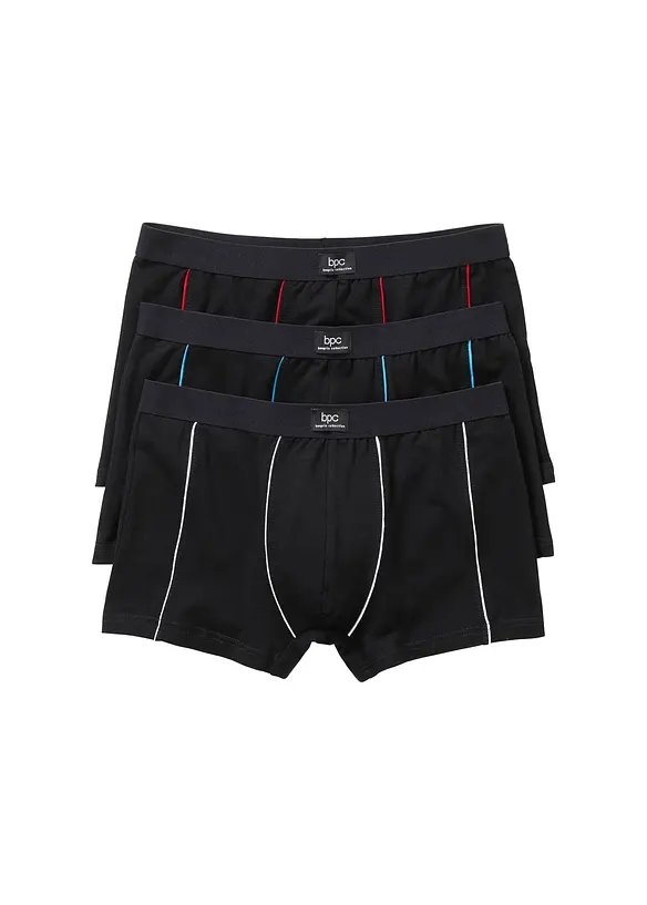 Boxerkalsong med bomull (3-pack) tajt, bonprix