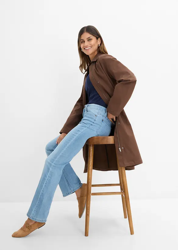 Bootcut Jeans Mid Waist, Comfort Stretch, bonprix