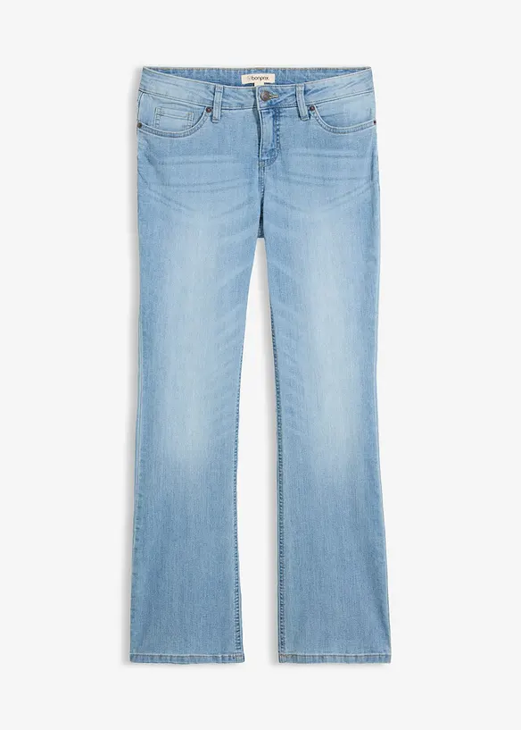 Bootcut Jeans Mid Waist, Comfort Stretch, bonprix