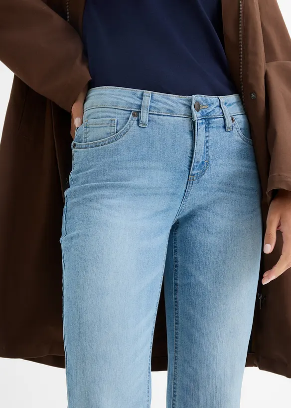 Bootcut Jeans Mid Waist, Comfort Stretch, bonprix