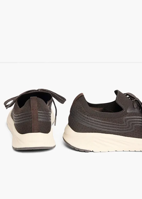 Sneakers i mjukt material, bonprix