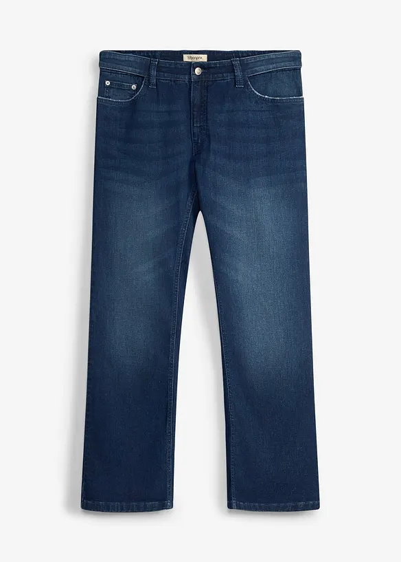 Regular Fit Jeans med res&aring;rmidja, Bootcut, bonprix