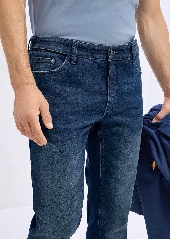 Regular Fit Jeans med res&aring;rmidja, Bootcut, bonprix