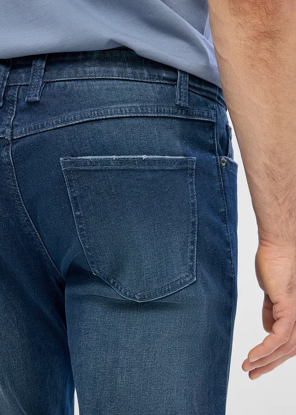 Regular Fit Jeans med res&aring;rmidja, Bootcut, bonprix