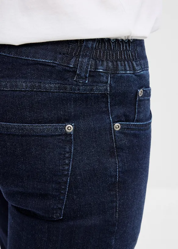 Slim Fit Jeans med res&aring;rmidja, Straight, bonprix