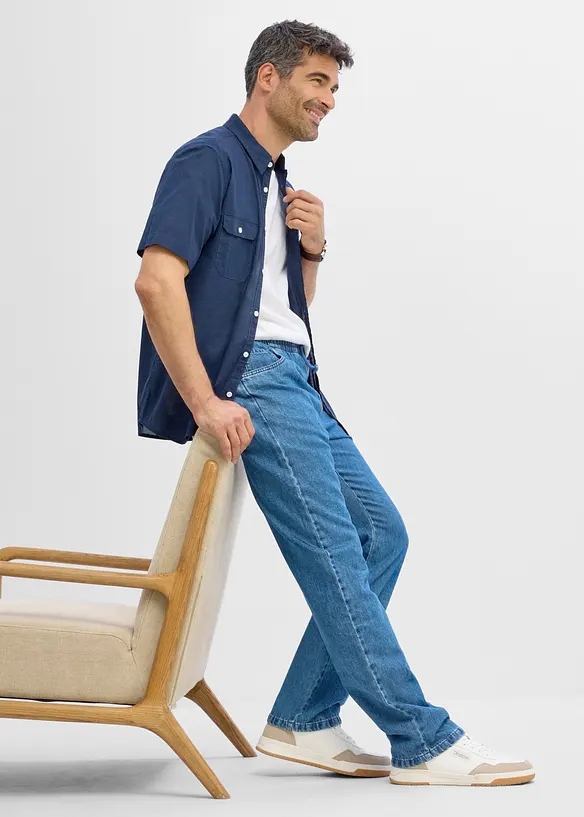 Dra p&aring;-jeans, Classic Fit, Straight, bonprix