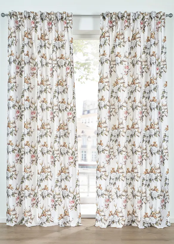 Gardinl&auml;ngd med sidenlook (1-pack), bonprix