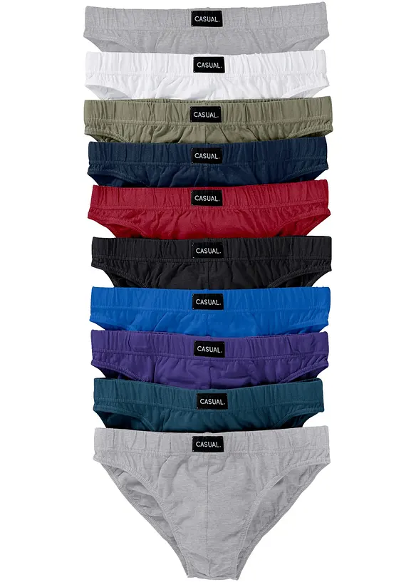 Kalsong med mjuk bomull (10-pack), bonprix