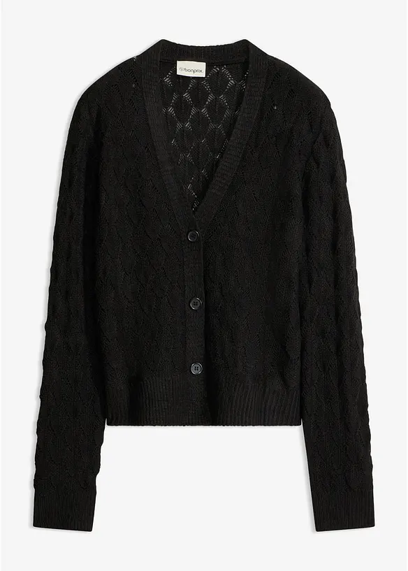 H&aring;lm&ouml;nstrad cardigan, bonprix