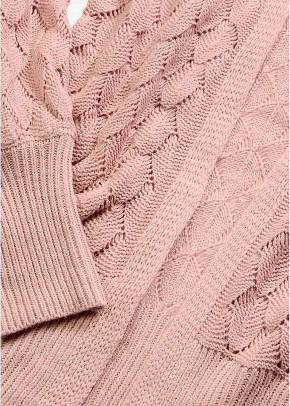 H&aring;lm&ouml;nstrad cardigan, bonprix