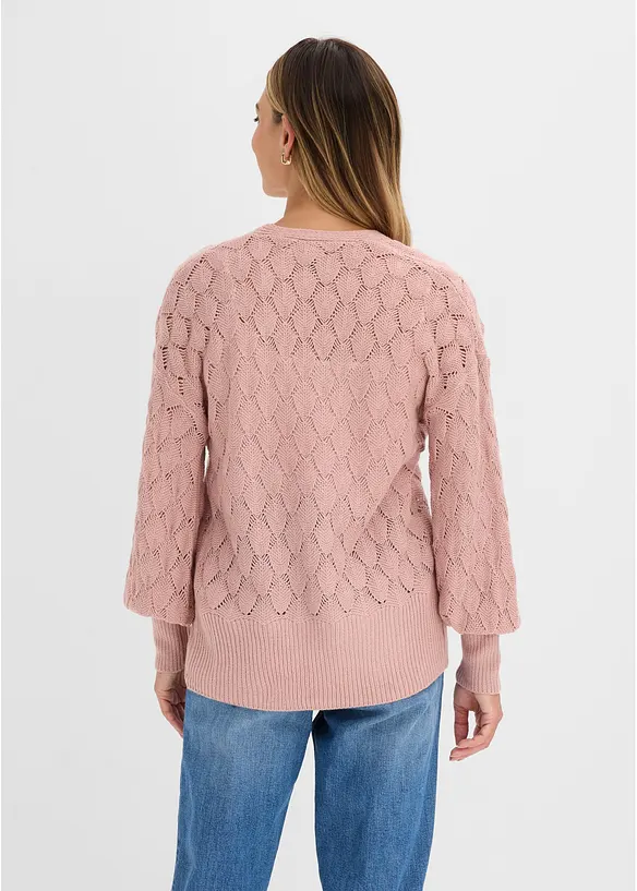 H&aring;lm&ouml;nstrad cardigan, bonprix