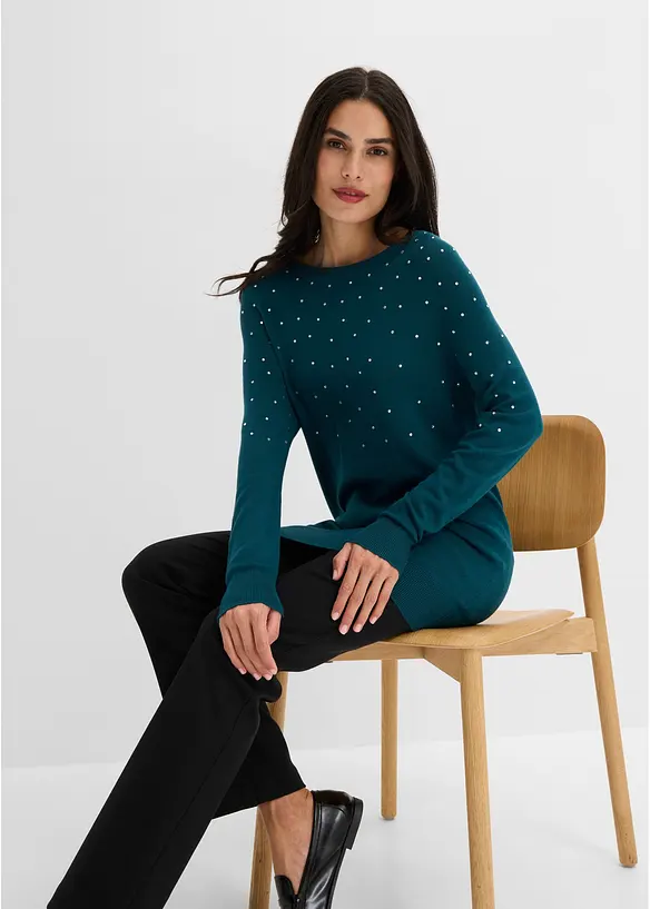 L&aring;ng tr&ouml;ja med glitterstenar, bonprix