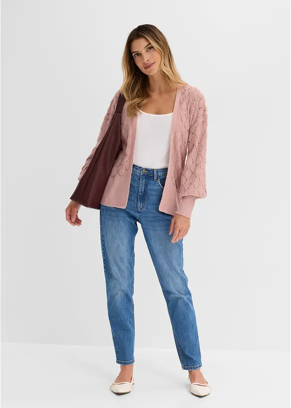 H&aring;lm&ouml;nstrad cardigan, bonprix