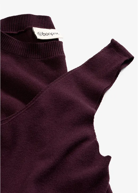 Stickad kl&auml;nning och topp (2 delar), bonprix
