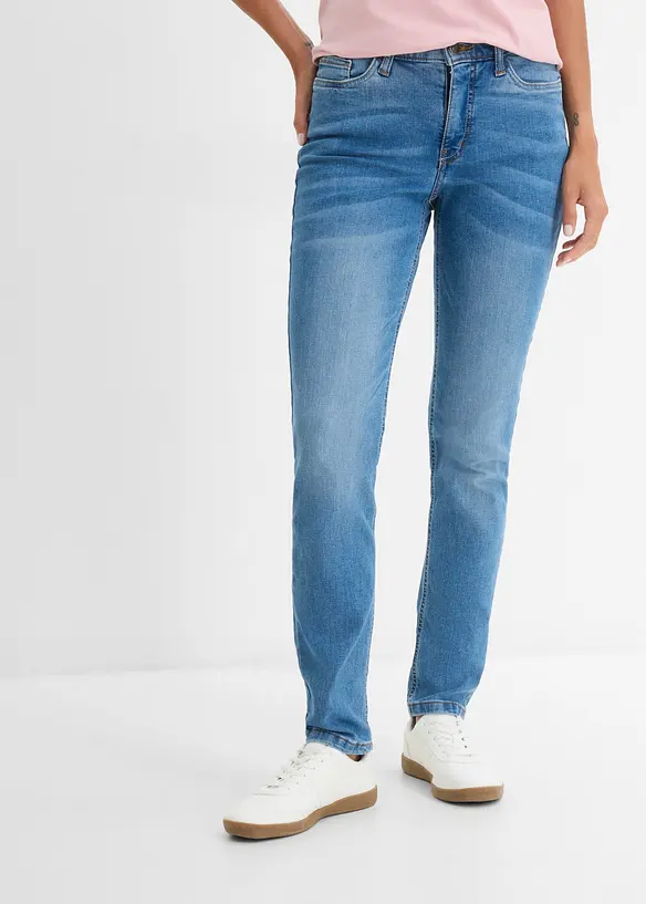 Straight jeans Mid Waist, Stretch, bonprix