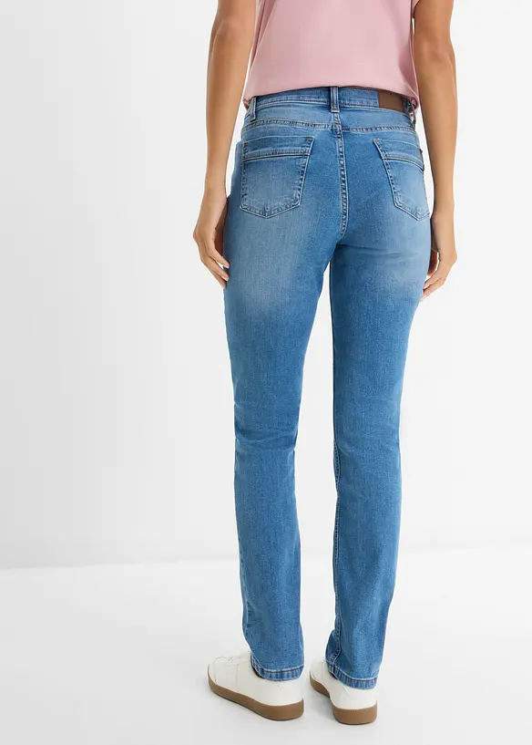 Straight jeans Mid Waist, Stretch, bonprix