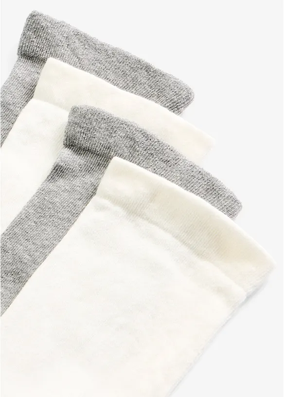 Strumpor med mjuka skaft (4-pack), bonprix