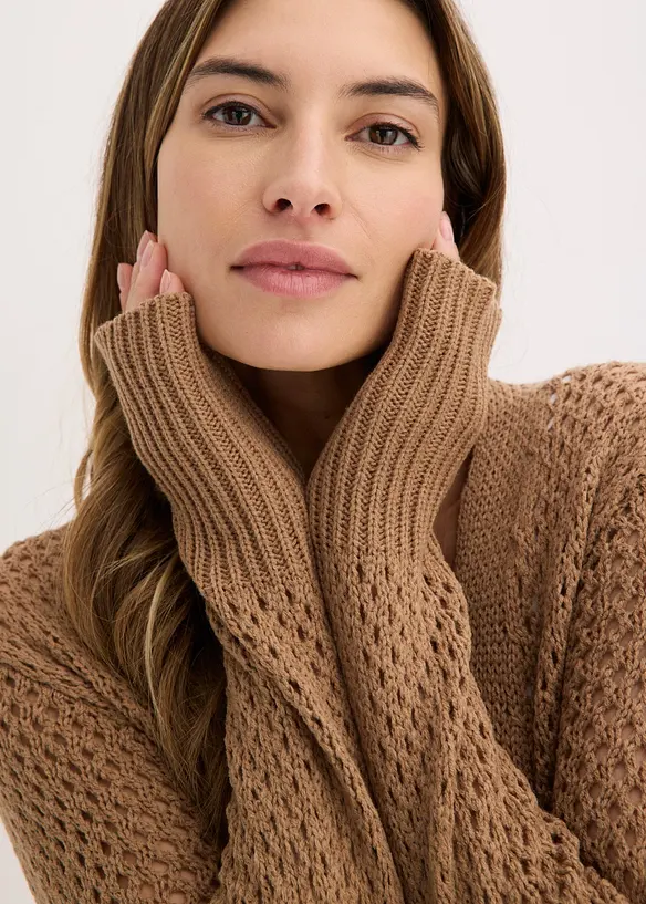 H&aring;lm&ouml;nstrad cardigan, bonprix