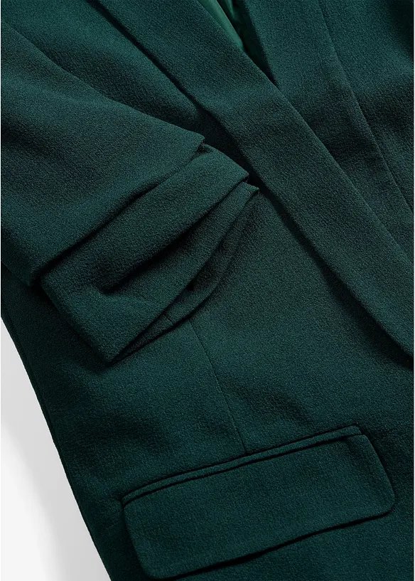L&aring;ng kavaj med draperade &auml;rmar, bonprix