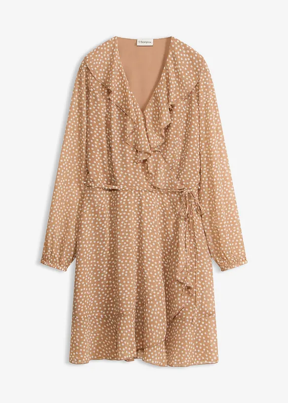 Minikl&auml;nning med omlottlook, bonprix