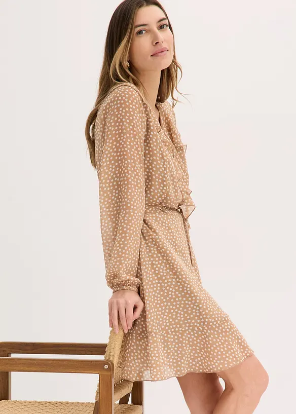 Minikl&auml;nning med omlottlook, bonprix