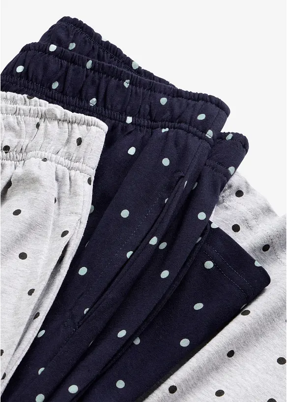 L&aring;ng pyjamasbyxa i bomull (2-pack), bonprix
