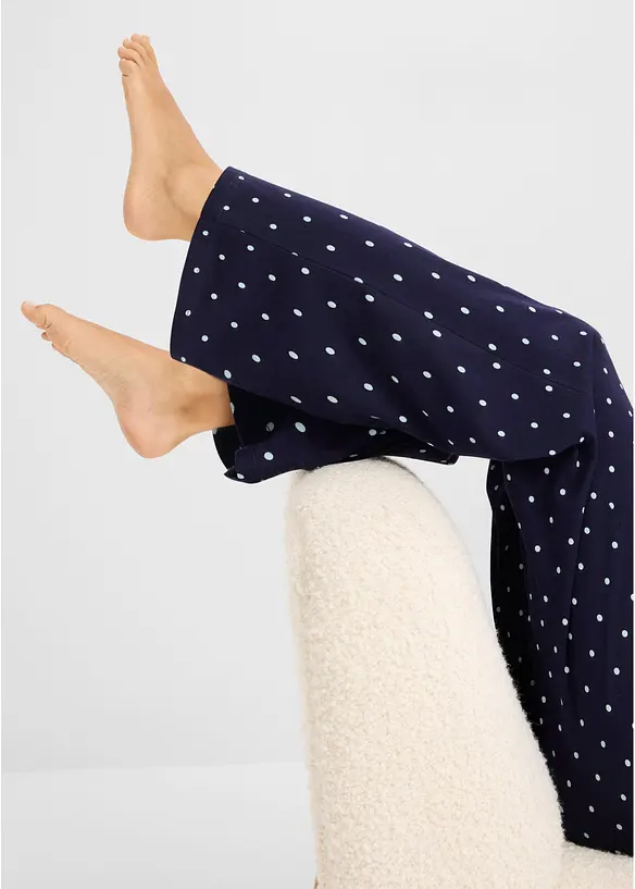 L&aring;ng pyjamasbyxa i bomull (2-pack), bonprix