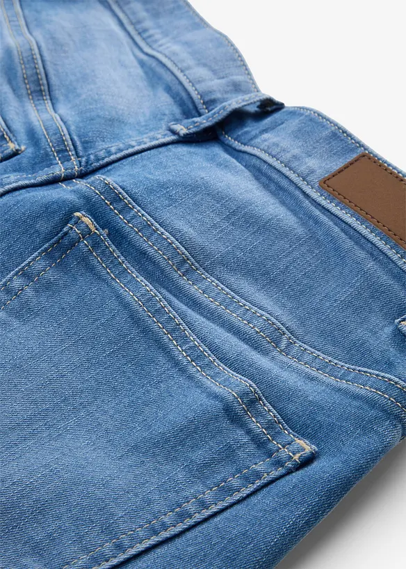 Wide Leg-jeans High Waist, ekologisk bomull, bonprix