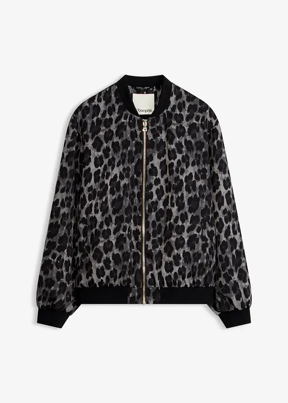 Blusjacka av satin med mjukt fall, bonprix