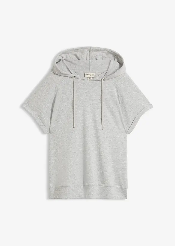 Sweatshirt med huva, bonprix