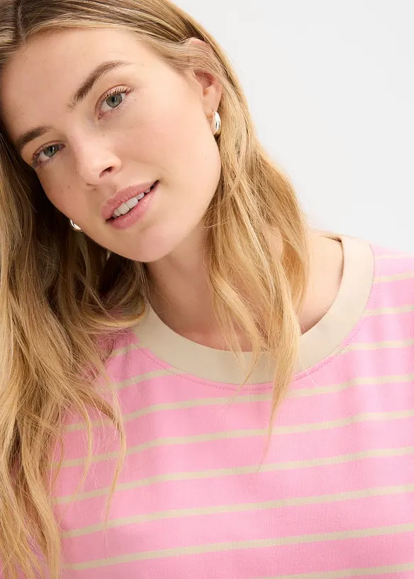 Ledig sweatshirt i bomullsmix, bonprix