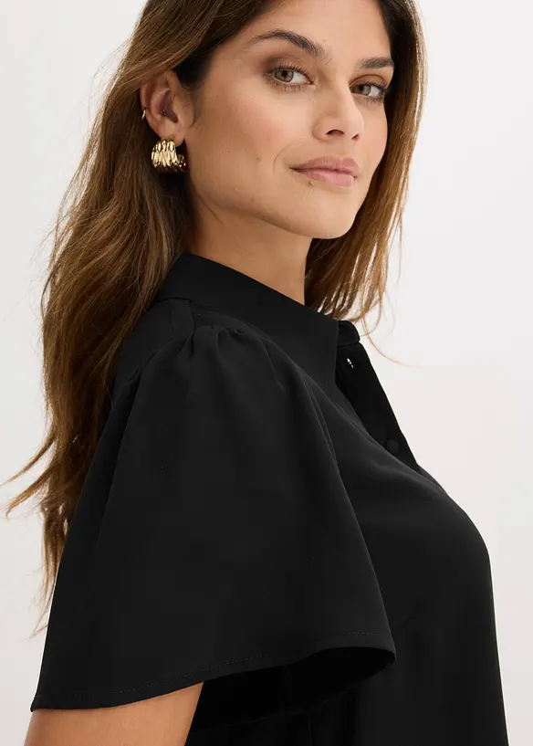 Blus med spets, bonprix