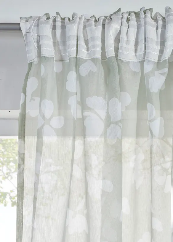 Gardin med l&auml;tt struktur (1-pack), bonprix
