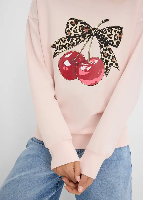 Vid sweatshirt i ekologisk bomull, bonprix