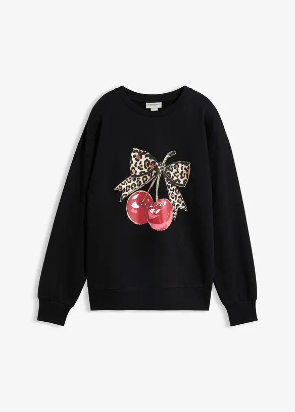 Vid sweatshirt i ekologisk bomull, bonprix