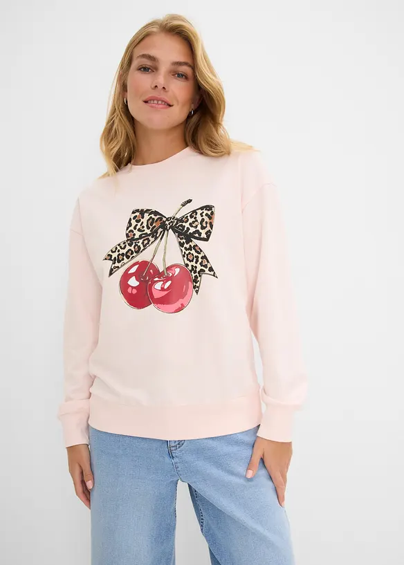 Vid sweatshirt i ekologisk bomull, bonprix